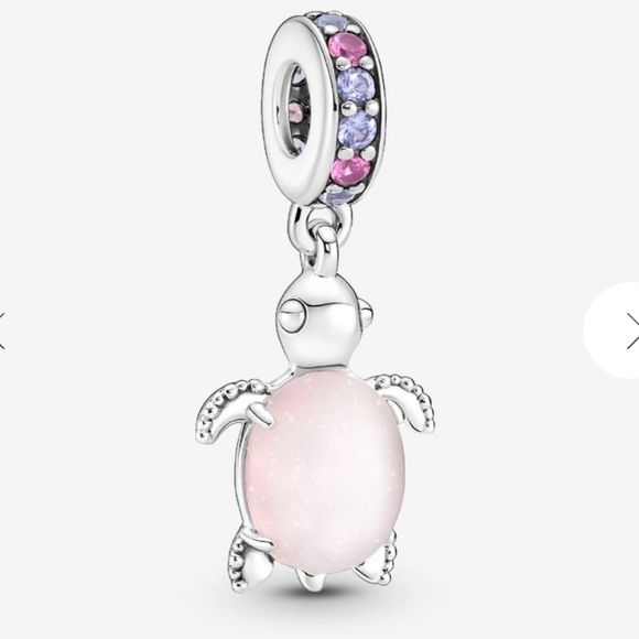 Pandora Jewelry - Pandora Murano Glass Pink Sea Turtle Dangle Charm